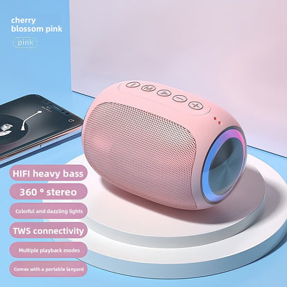 Portable Wireless Bluetooth 5.2 Speaker with Subwoofer & Heavy Bass
