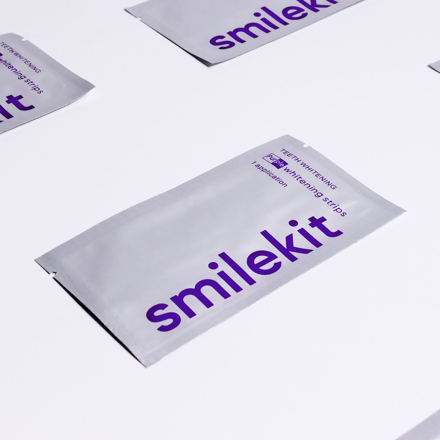 V34 Purple Teeth Whitening Strips in Small Purple Box