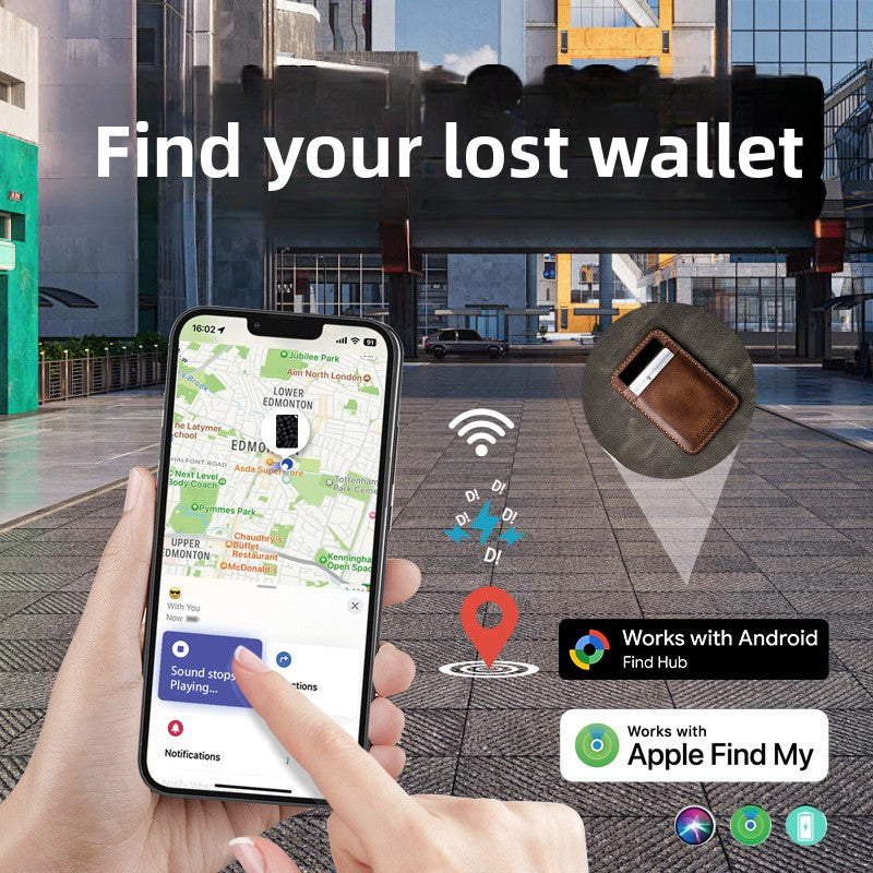 Ultra-Thin Dual System Item Tracker with Global Positioning