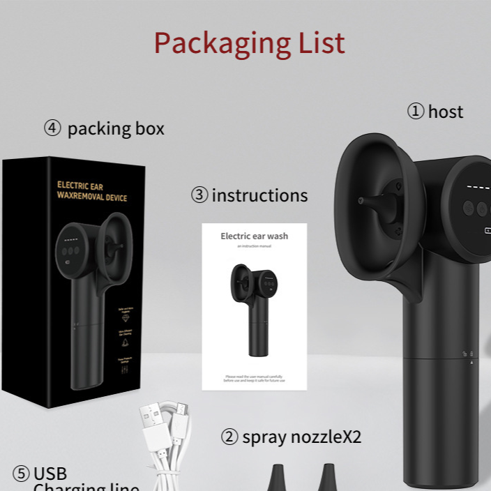 2-in-1 Electric Ear Cleaner & Warm Air Ear Dryer - Waterproof Ear Wash System