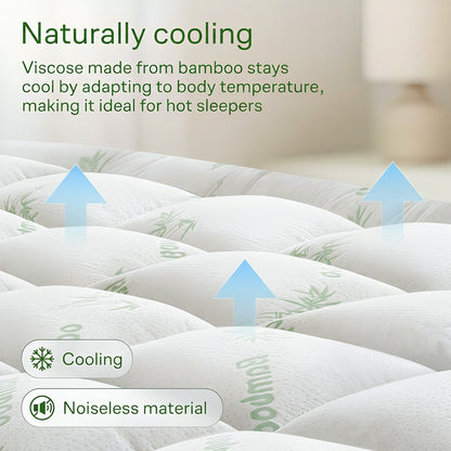 Bamboo Fiber Cooling Mattress Topper