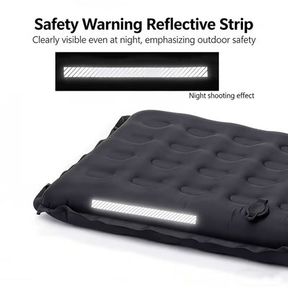 Self-Inflating Seat Cushion Thickened Camping Mat Lightweight Waterproof Foldable Stadium Chair Pad