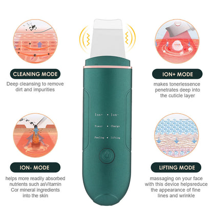 Ultrasonic Peeling Machine EMS Positive And Negative Ion Beauty Importer Horny Dead Skin Pore Cleaner