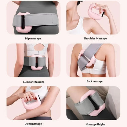 Electric Fascia Massage Ring – 5 Speed Body Sculpting Machine with Belt, Compact Slimming Massager for Home Use
