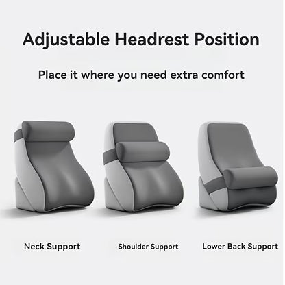 Large Memory Foam Reading Pillow - Adjustable Bed Backrest for Gaming, TV, Work & Relaxation