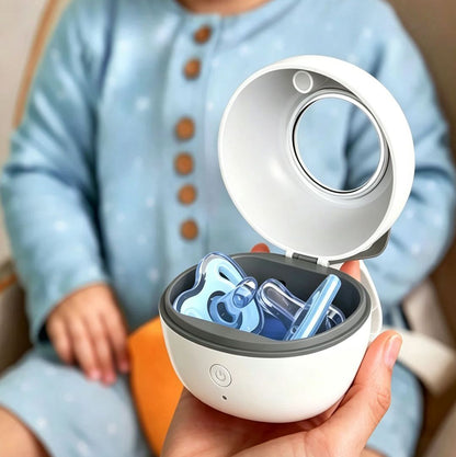 Portable pacifier sterilizer
