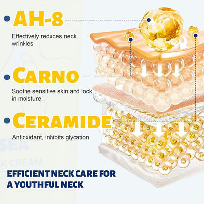 Long lasting moisturizing and wrinkle reducing neck cream