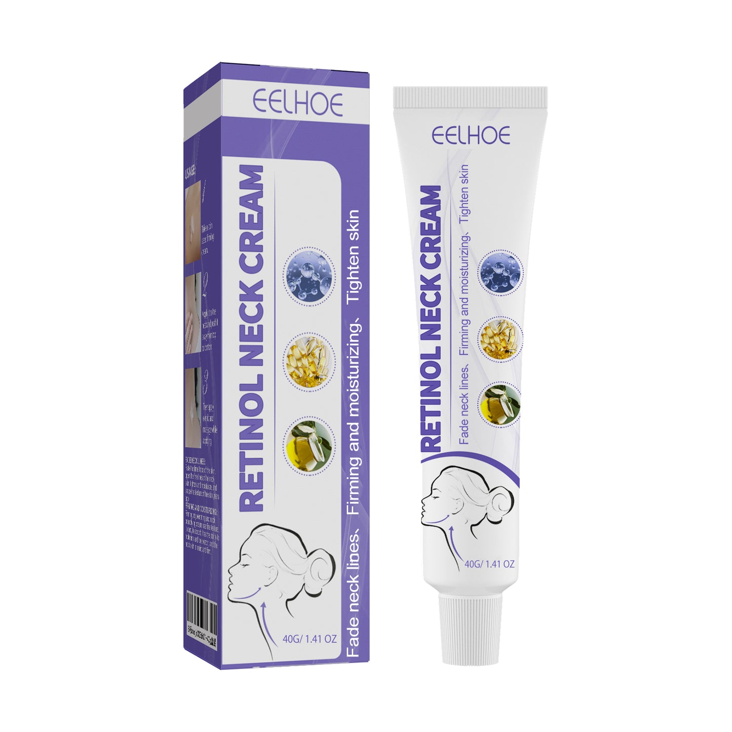 Retinol Neck Cream, Reduces Neck Lines, Moisturizes And Tightens Neck Skin Neck Massage Cream