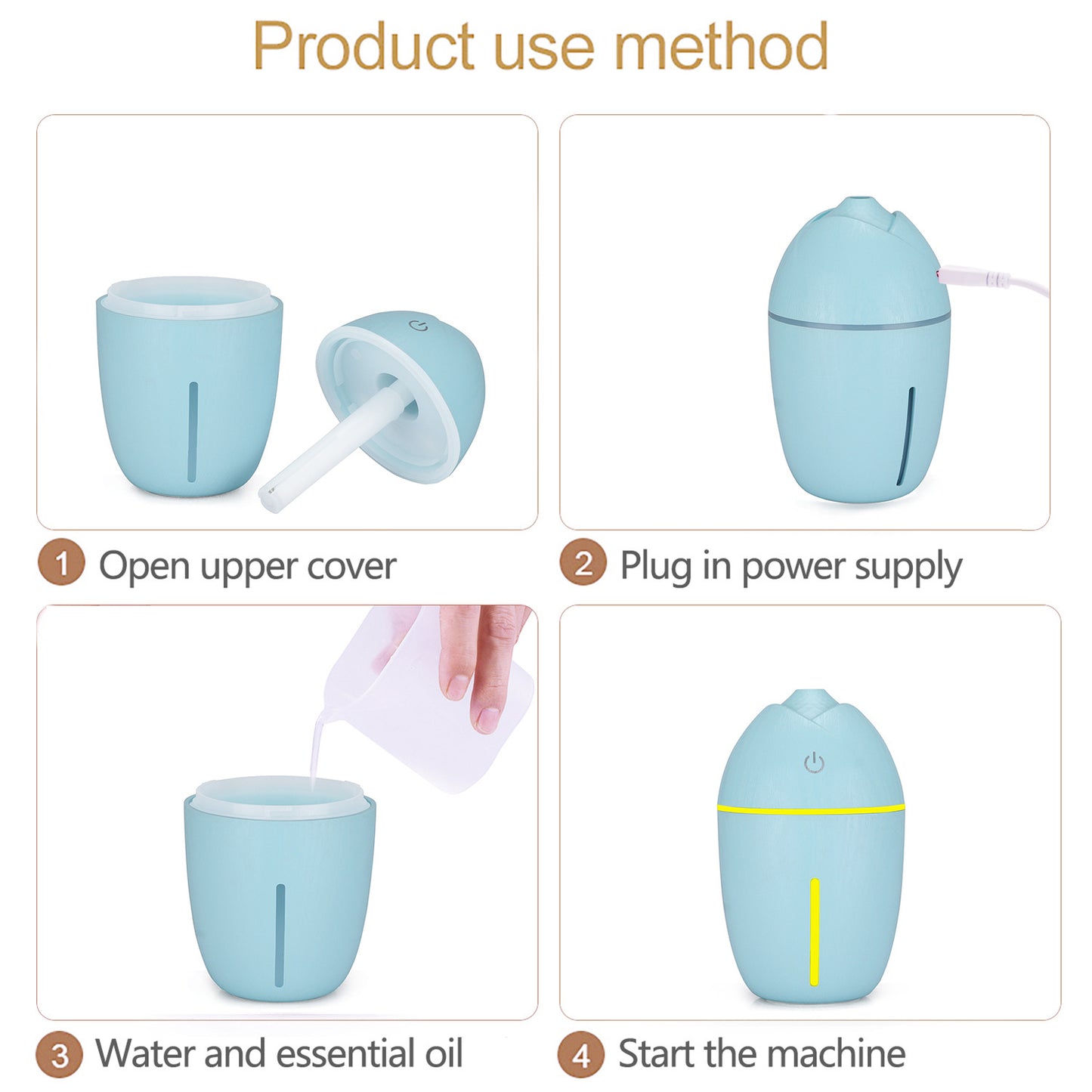 Humidifier USB Mini Humidifier Ultrasonic Car/Office/Home