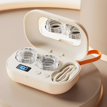 Charging Contact Lens Cleaner, High-Frequency Ultrasonic Automatic Cleaning Case