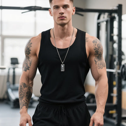 Retro Cotton Fitness Vest for Men