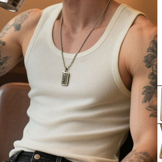 Retro Cotton Fitness Vest for Men