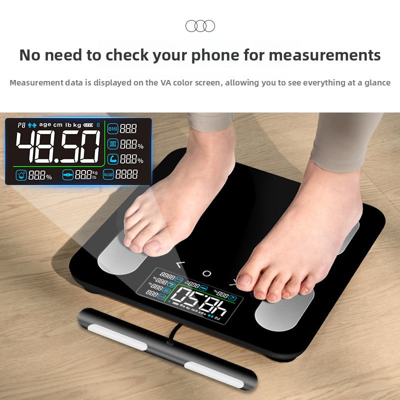 Electrode body fat scale