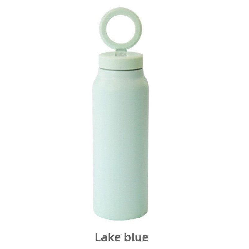 24oz Stainless Steel Insulated Water Bottle with Magnetic Phone Holder and Handle