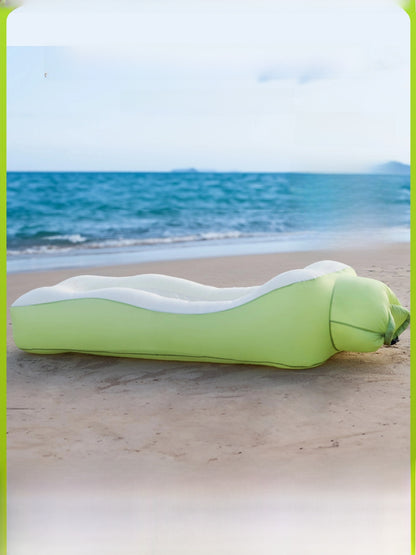 Inflatable Outdoor Air Lounger & Travel Camping Bed ? Portable Blow-Up Sofa