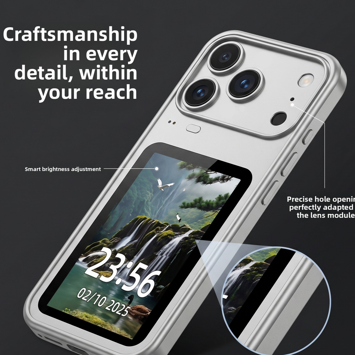 Smart display Bluetooth phone case