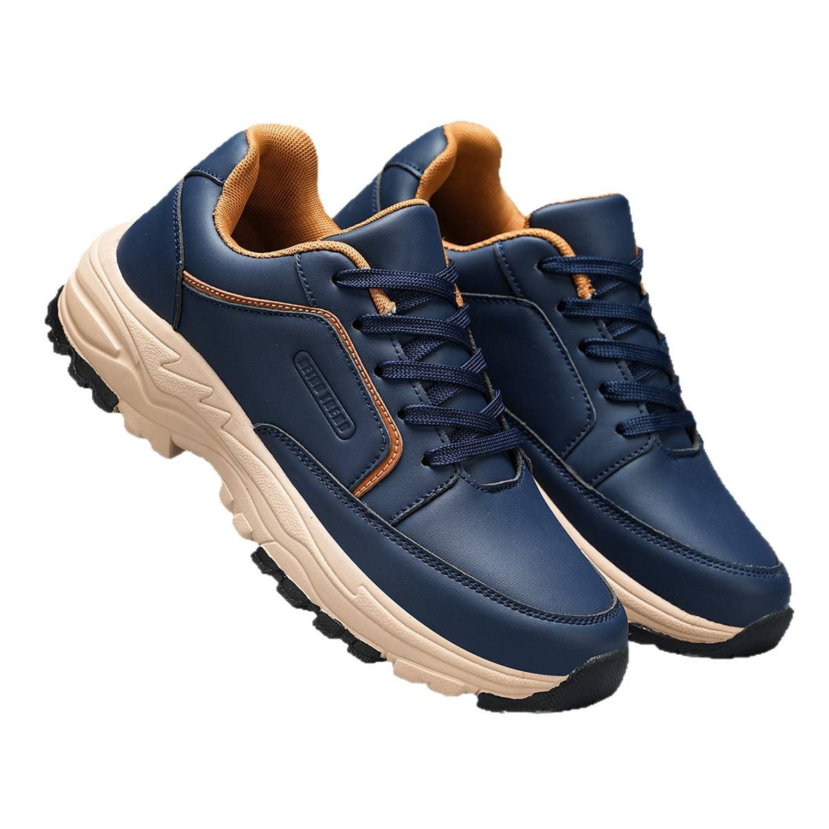 Men's waterproof leather lightweight hiking outdoor mid-calf ankle boots