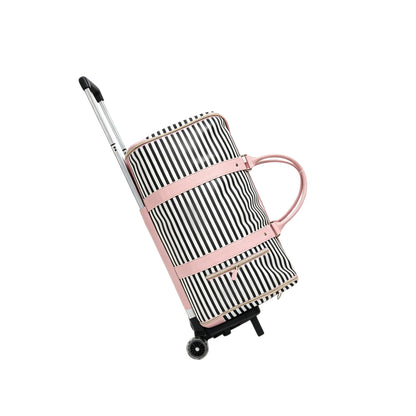 Women's Foldable Rolling Suit Travel Bag ? 2-in-1 Garment Duffel with Wheels
