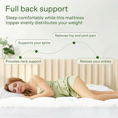 Bamboo Fiber Cooling Mattress Topper