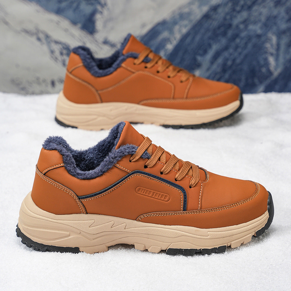Men's waterproof leather lightweight hiking outdoor mid-calf ankle boots
