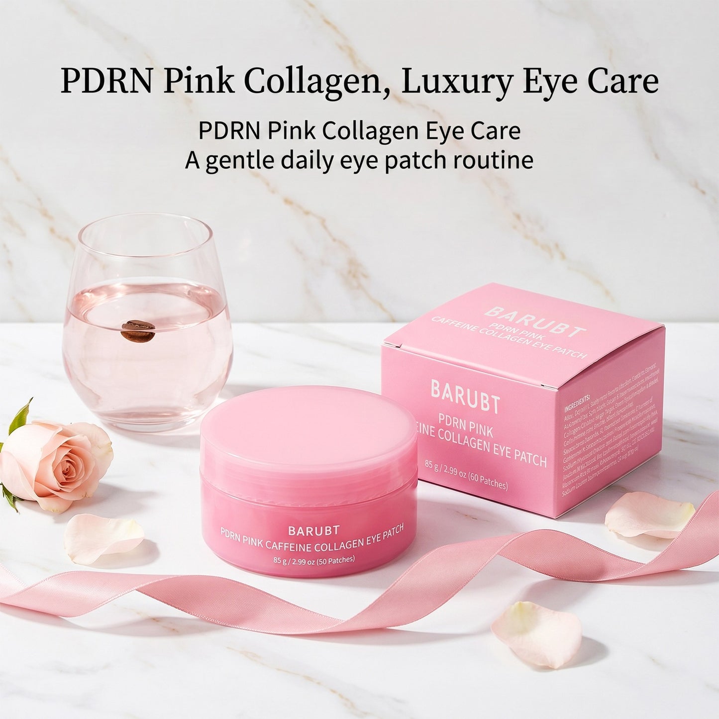 Pink Collagen Caffeine Eye Patches