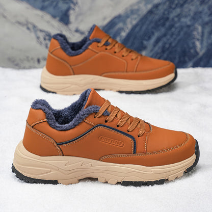 Men's waterproof leather lightweight hiking outdoor mid-calf ankle boots