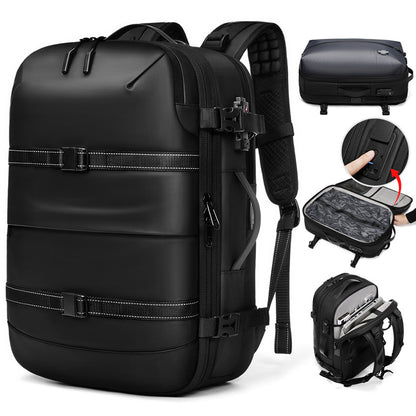 New Product One-Touch Vacuum Compression Backpack for Men, High-End Large-Capacity Short-Distance Travel Bag, Commuter Computer Backpack