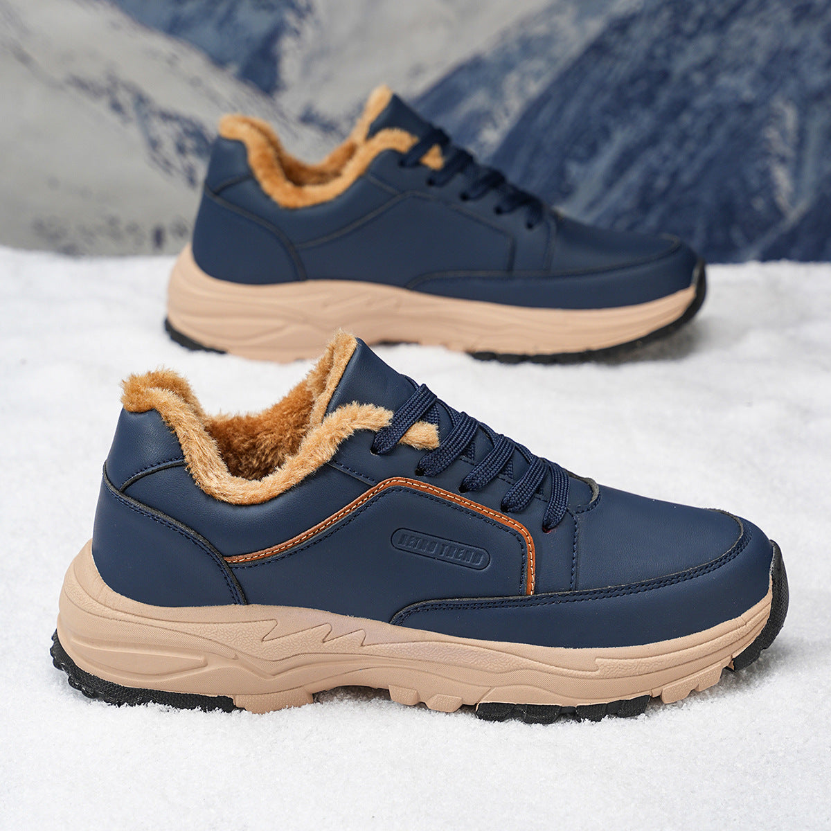 Men's waterproof leather lightweight hiking outdoor mid-calf ankle boots