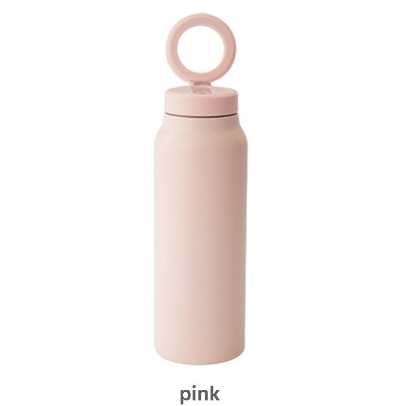 24oz Stainless Steel Insulated Water Bottle with Magnetic Phone Holder and Handle