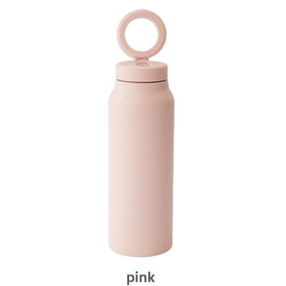 24oz Stainless Steel Insulated Water Bottle with Magnetic Phone Holder and Handle