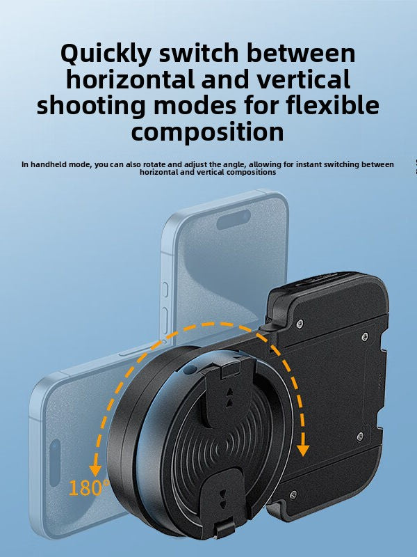 Crenov Mobile Phone Stabilizer Anti-Shake Magnetic Stand Bluetooth Remote Control Shooting Aid for Vlog Shooting Horizontally and Vertically