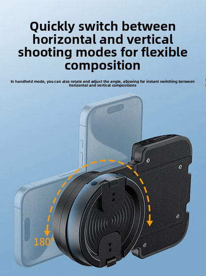 Crenov Mobile Phone Stabilizer Anti-Shake Magnetic Stand Bluetooth Remote Control Shooting Aid for Vlog Shooting Horizontally and Vertically