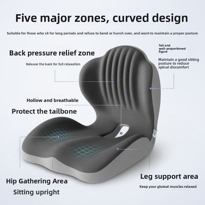 Memory Foam Office Seat Cushion with Backrest
