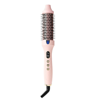 2-in-1 Ionic Thermal Hair Styling Roller Comb & Curler with Red Light Therapy