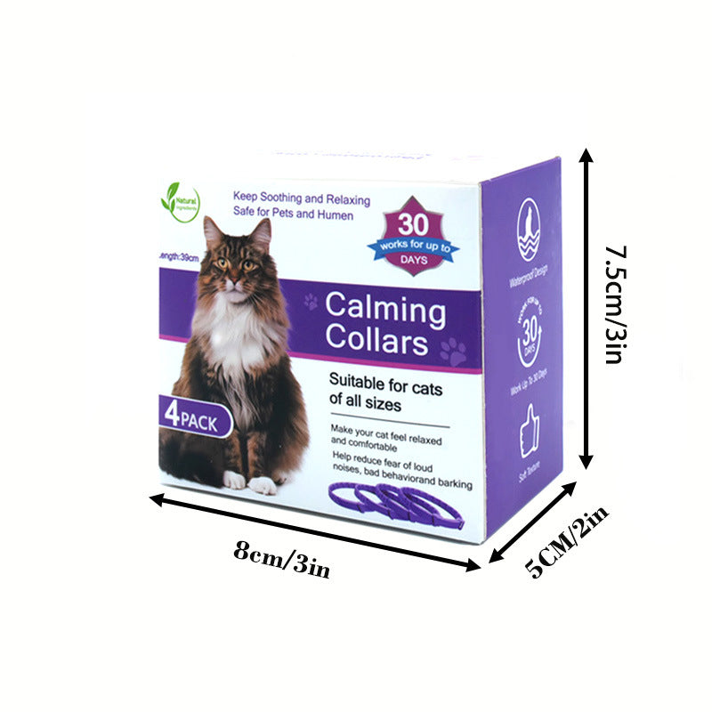Pet Comfort Pheromone Calming Collar (4-Pack)