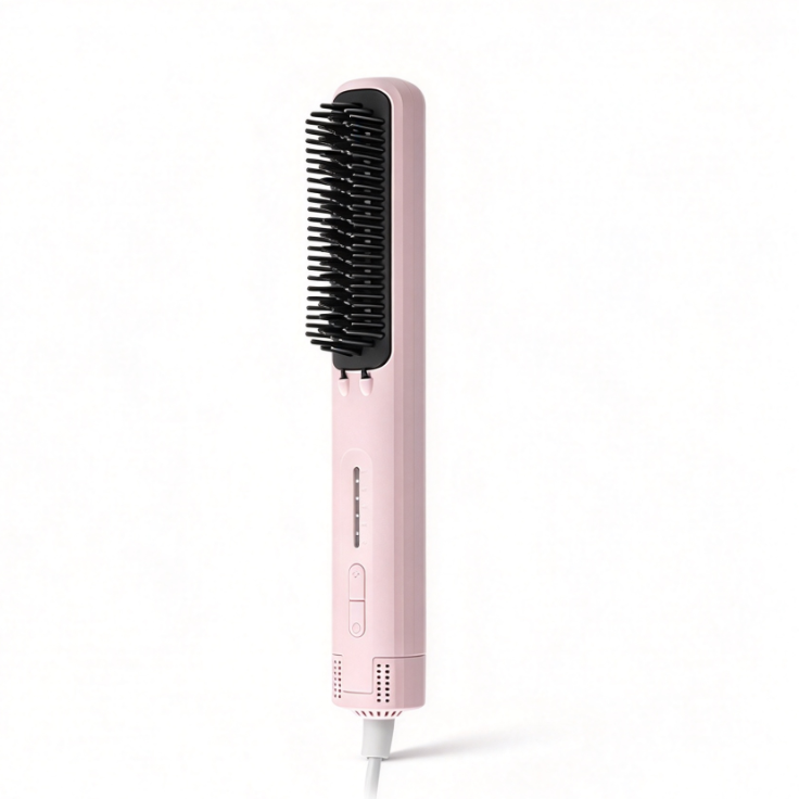 Dual Function Hair Straightener and Curling Comb with Negative Ion Technology