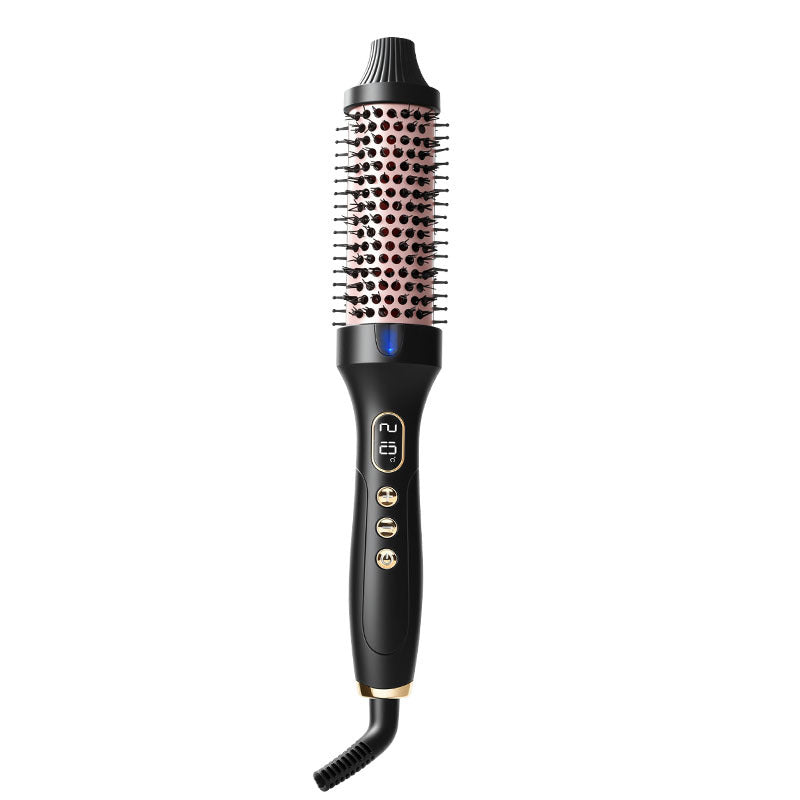 2-in-1 Ionic Thermal Hair Styling Roller Comb & Curler with Red Light Therapy