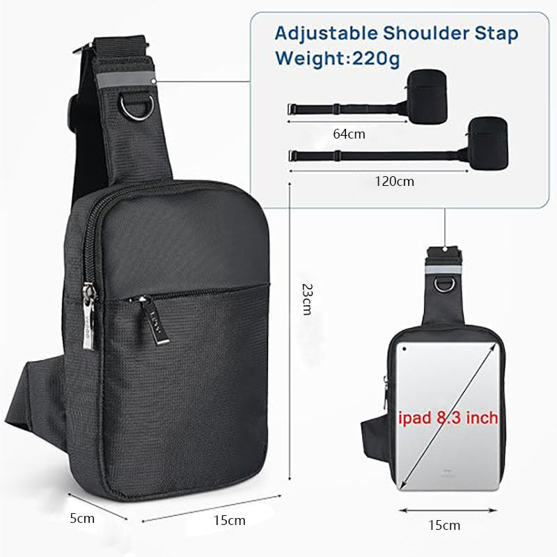 Waterproof Tactical Chest Bag | Anti-Theft Crossbody Sling Pack