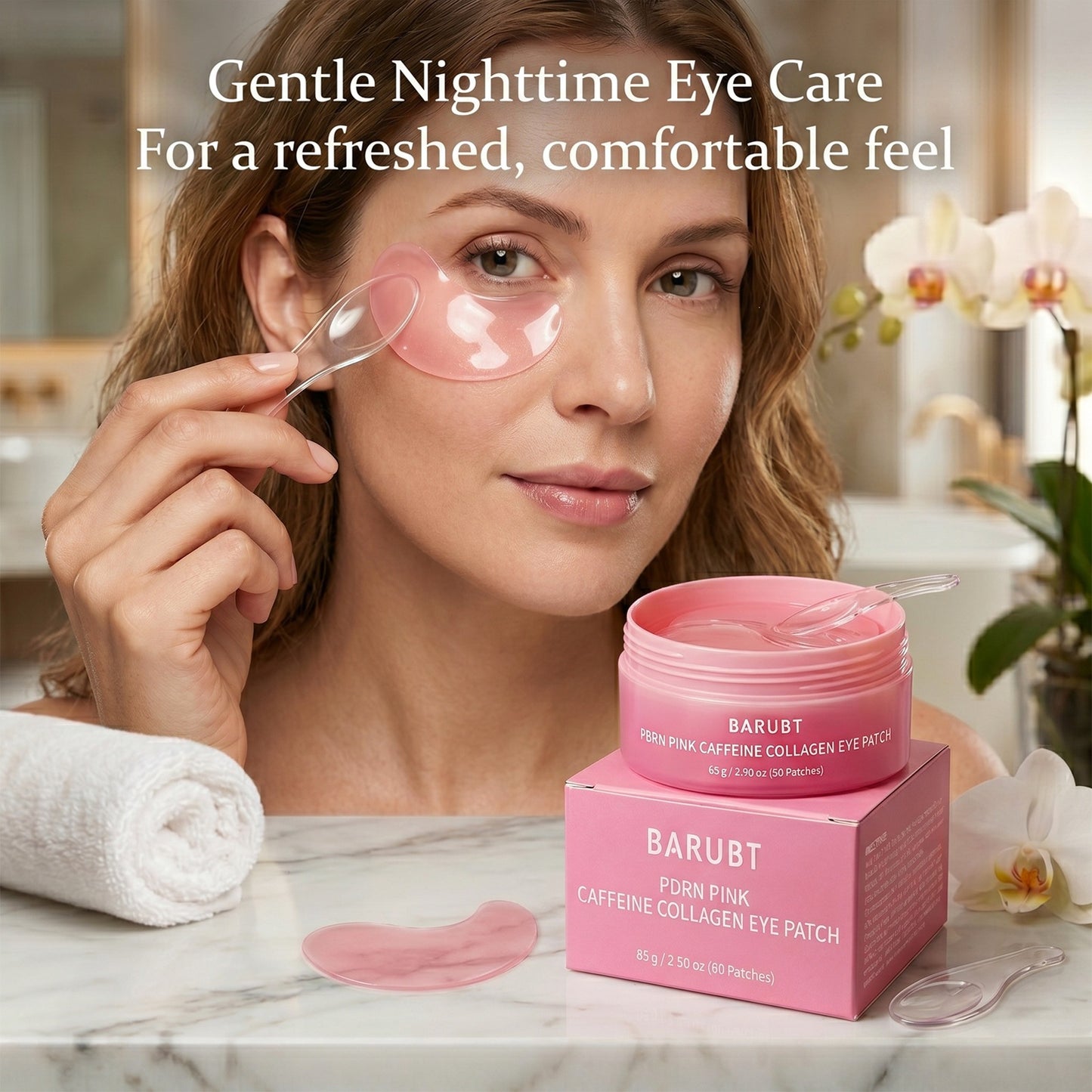 Pink Collagen Caffeine Eye Patches