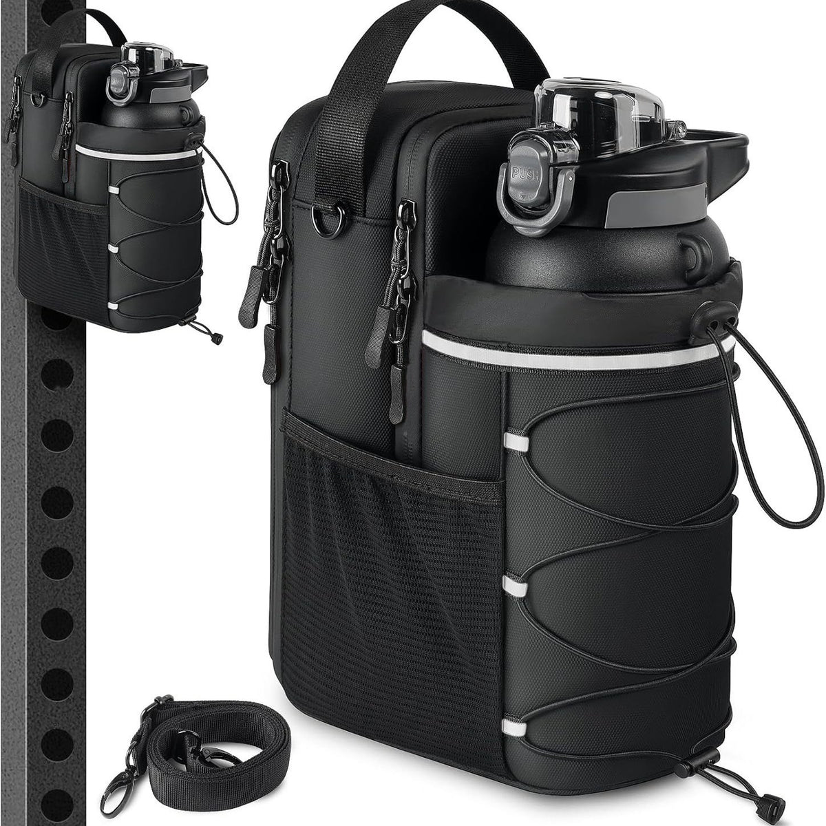 Gym Magnetic Water Bottle Bag