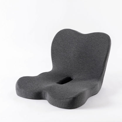 Ergonomic Memory Foam Seat Cushion & Lumbar Support ? Integrated Posture Correction Pad