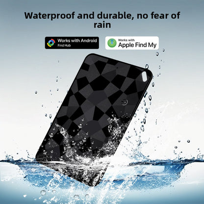 Ultra-Thin Dual System Item Tracker with Global Positioning