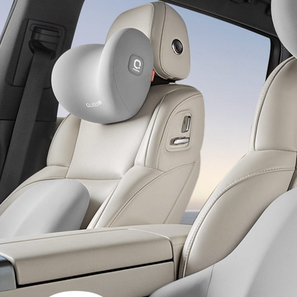 Ergonomic 52D Memory Foam Car Headrest and Lumbar Support Cushion Combo with Breathable Spacer Fabric